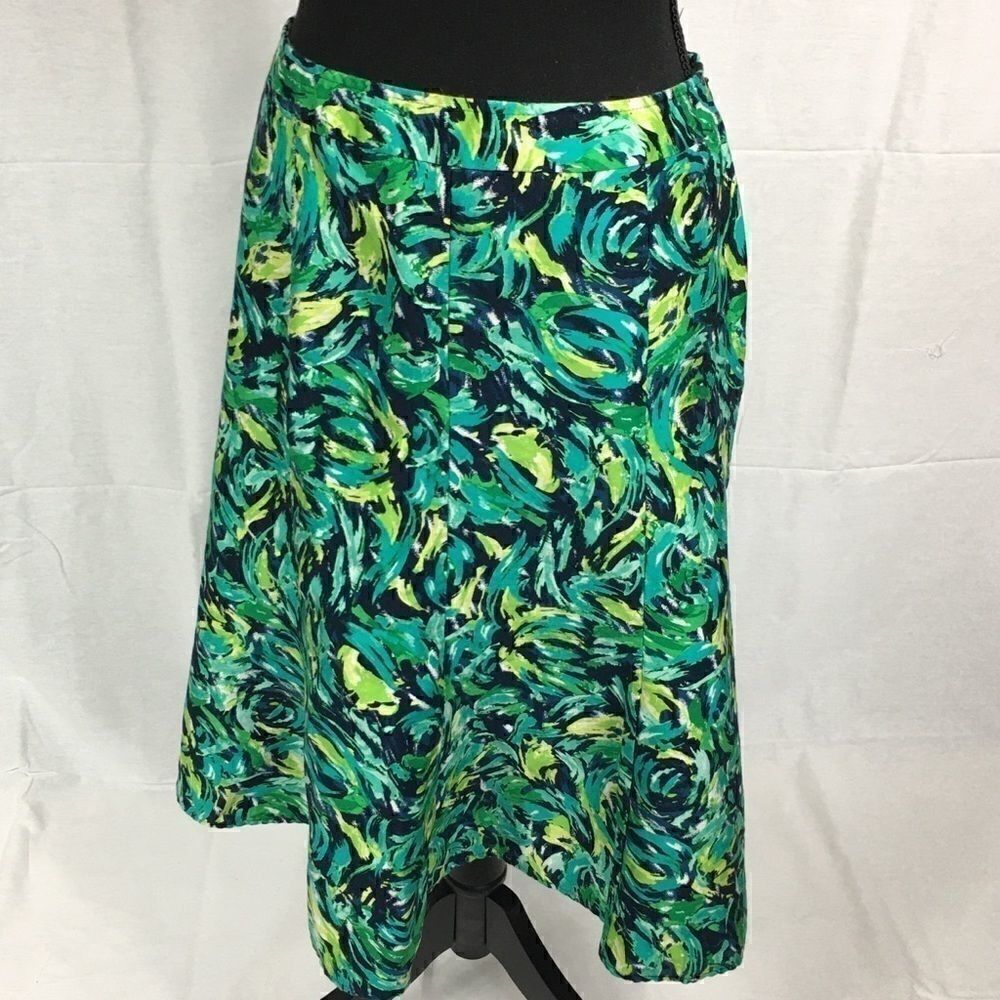 Bell shaped skirt size Medium green blue black